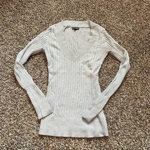 Express gray knit sweater
